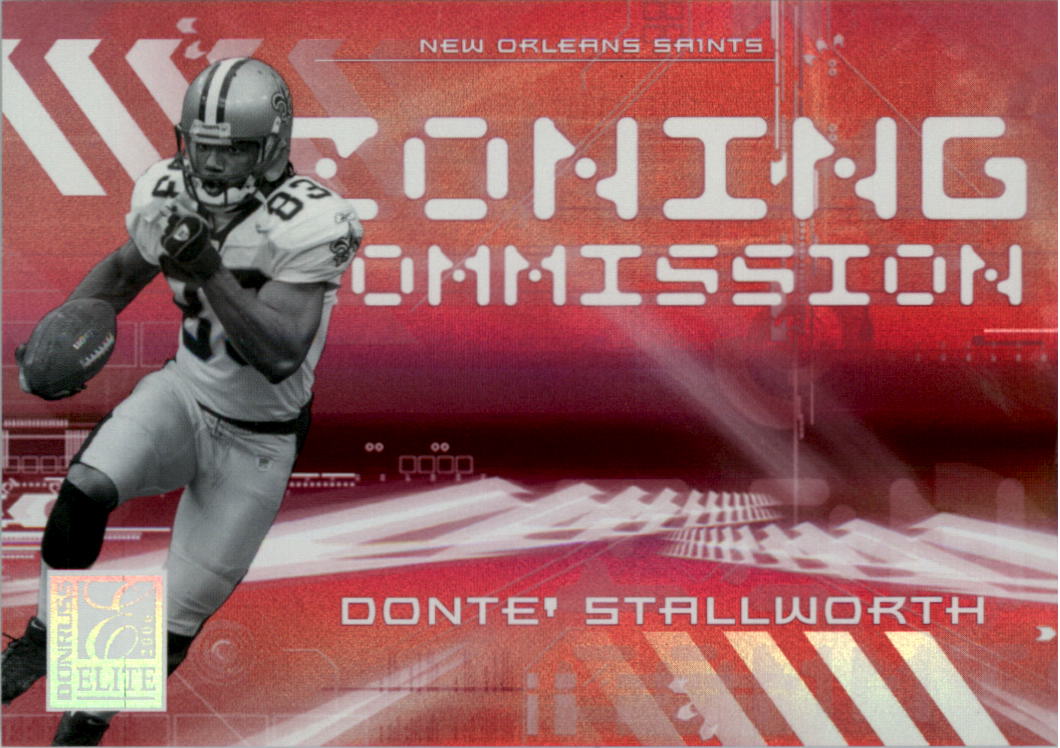 2006 Donruss Elite Zoning Commission Red #24 Donte Stallworth