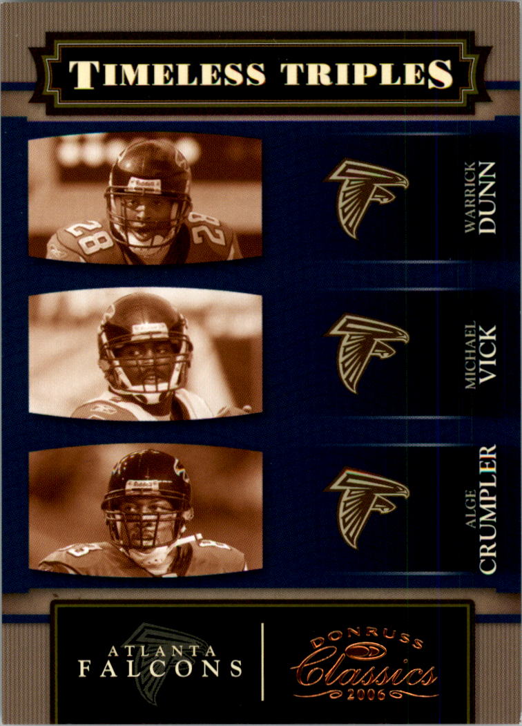 2006 Donruss Classics Timeless Triples Bronze #2 Dunn/Vick/Crumpler