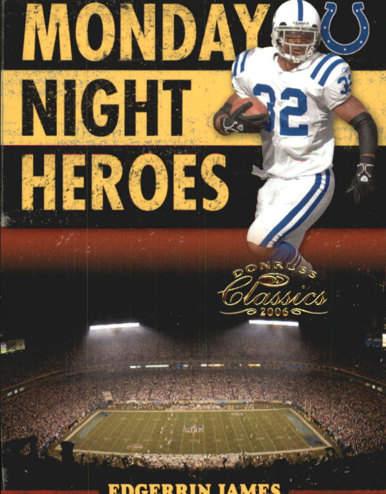 2006 Donruss Classics Monday Night Heroes Gold #15 Edgerrin James