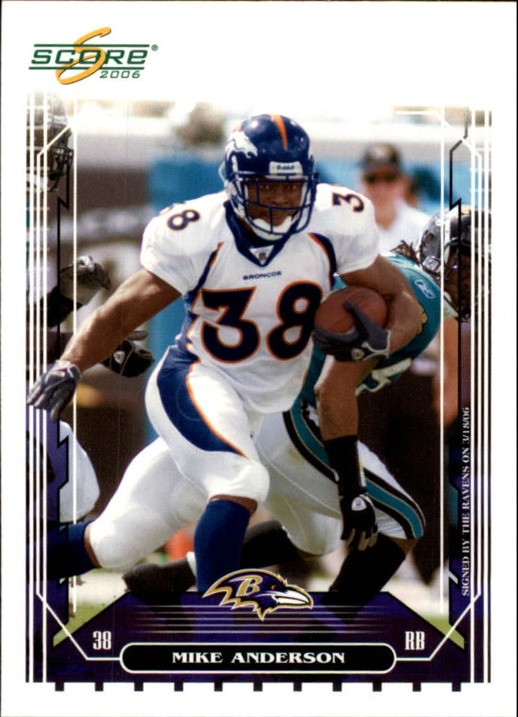 2006 Score #79A Mike Anderson/Broncos photo/pack only