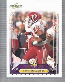 2006 Score Football Card Pick (Base) 1-248