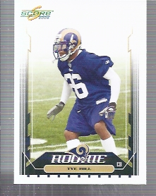 2006 Score #366A Tye Hill RC/training camp photo/pack only