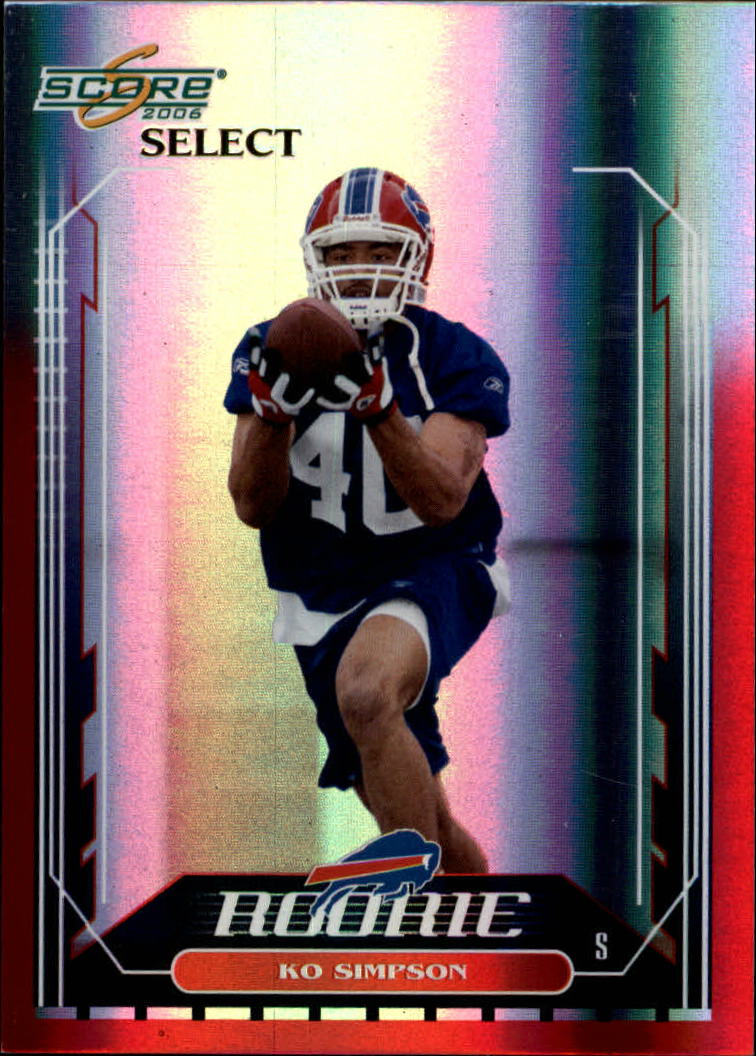 2006 Select Red #348 Ko Simpson
