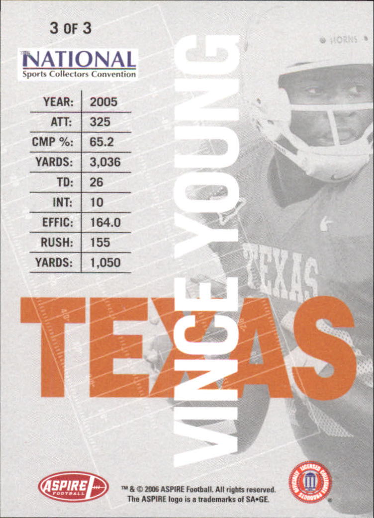 2006 Aspire (Sage) Football "Insert and Promo" Cards - Picture 61 of 61