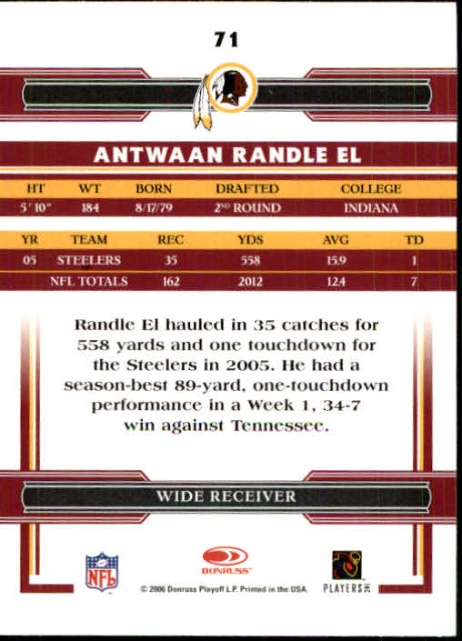 A3093- 2006 Donruss Threads Fb Carte 1-220 + Inserti -si Pick- 15 + Gratis US - Foto 135 di 317