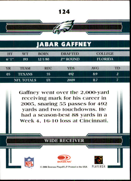 A3093- 2006 Donruss Threads Fb Carte 1-220 + Inserti -si Pick- 15 + Gratis US - Foto 241 di 317