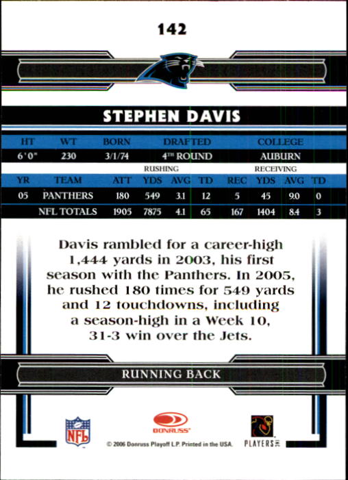 A3093- 2006 Donruss Threads Fb Carte 1-220 + Inserti -si Pick- 15 + Gratis US - Foto 277 di 317