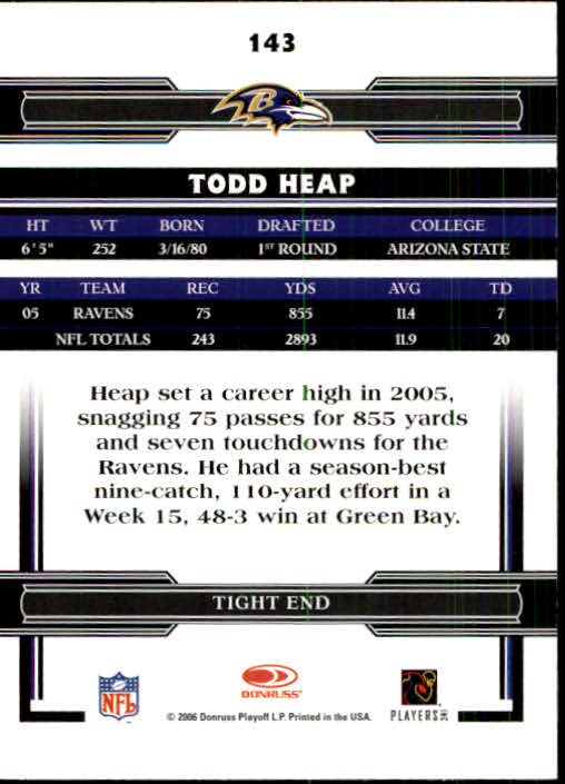 A3093- 2006 Donruss Threads Fb Carte 1-220 + Inserti -si Pick- 15 + Gratis US - Foto 279 di 317
