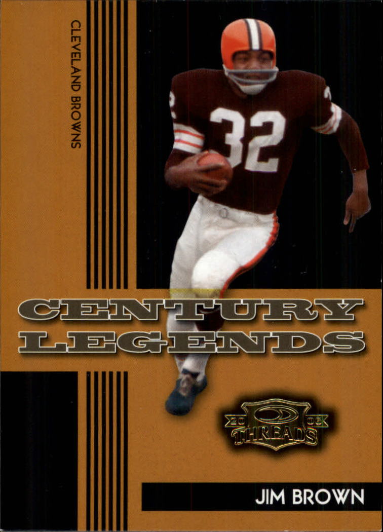 2006 Donruss Threads Century Legends Gold #7 Jim Brown