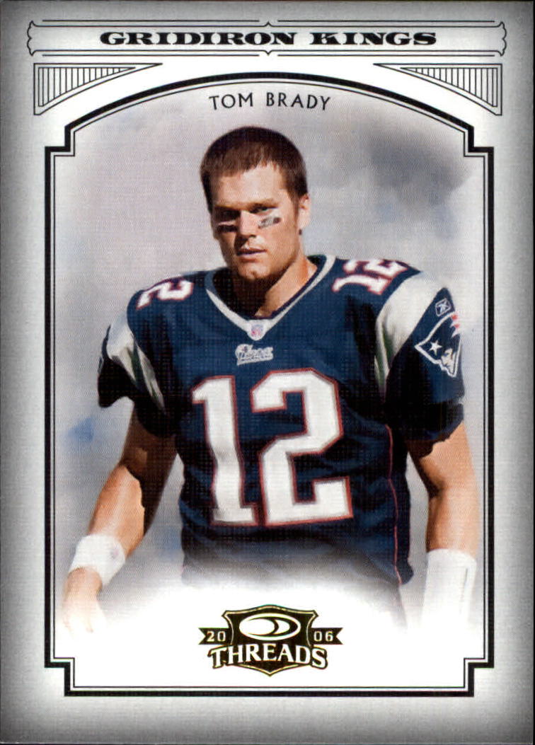 2006 Donruss Threads Pro Gridiron Kings Gold #55 Tom Brady - NM-MT