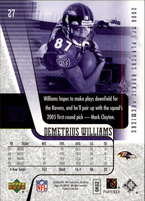 B4949- 2006 Upper Deck Rookie Premiere Fb #S 1-30 -du Pick- 15 + Gratis US - Bild 49 von 53