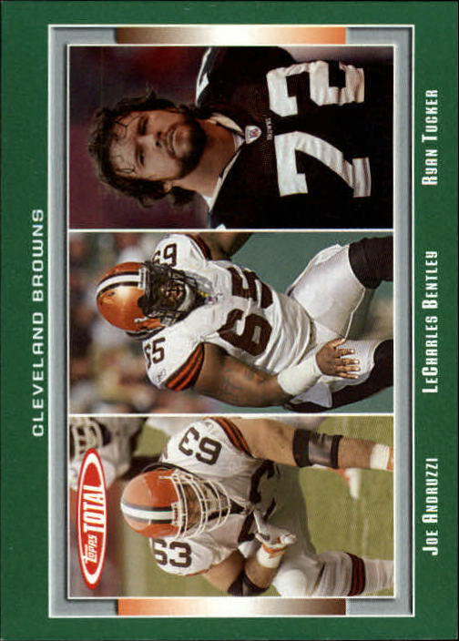 2006 Topps Total #126 Joe Andruzzi/LeCharles Bentley/Ryan Tucker - NM-MT