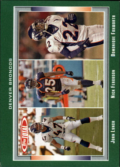 2006 Topps Total Football Card #1-250 - Choose Your Card