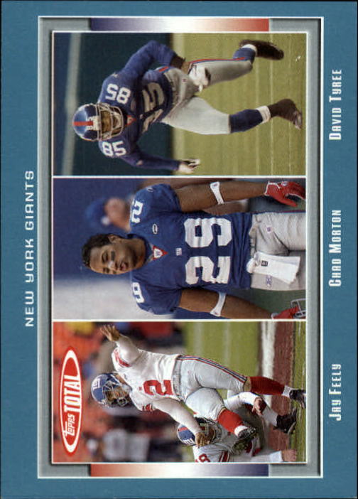 2006 Topps Total Blue #182 Jay Feely/Chad Morton/David Tyree