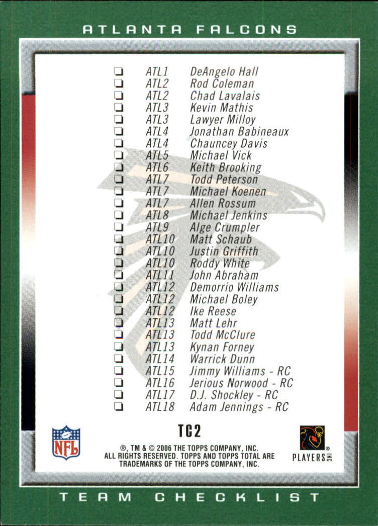 B1210- 2006 Topps Total FB Cards 401-556 +Inserts -You Pick- 15+ FREE US SHIP - Picture 326 of 336
