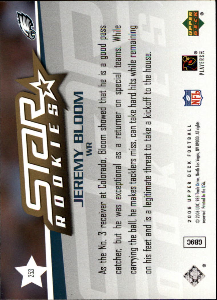 A2099- 2006 Upper Deck FB Card #s 201-275 +Inserts -You Pick- 15+ FREE US SHIP - Picture 7 of 396