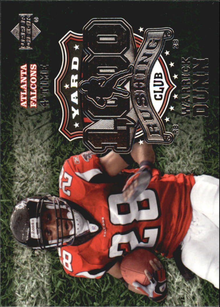 2006 Upper Deck 1000 Yard Club 1KR-WD Warrick Dunn - Atlanta Falcons