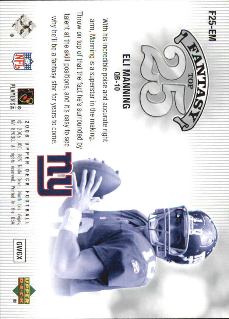 A2099- 2006 Upper Deck FB Card #s 201-275 +Inserts -You Pick- 15+ FREE US SHIP - Picture 298 of 396