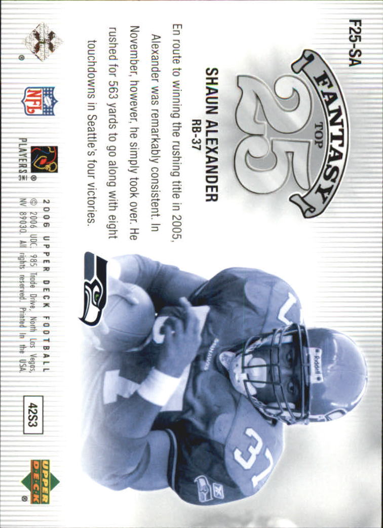 A2099- 2006 Upper Deck FB Card #s 201-275 +Inserts -You Pick- 15+ FREE US SHIP - Picture 322 of 396