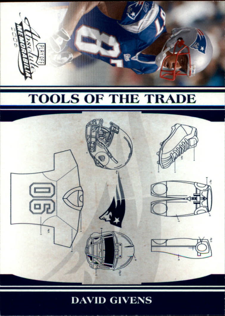 2006 Absolute Memorabilia Tools of the Trade Blue #TOT43 David Givens