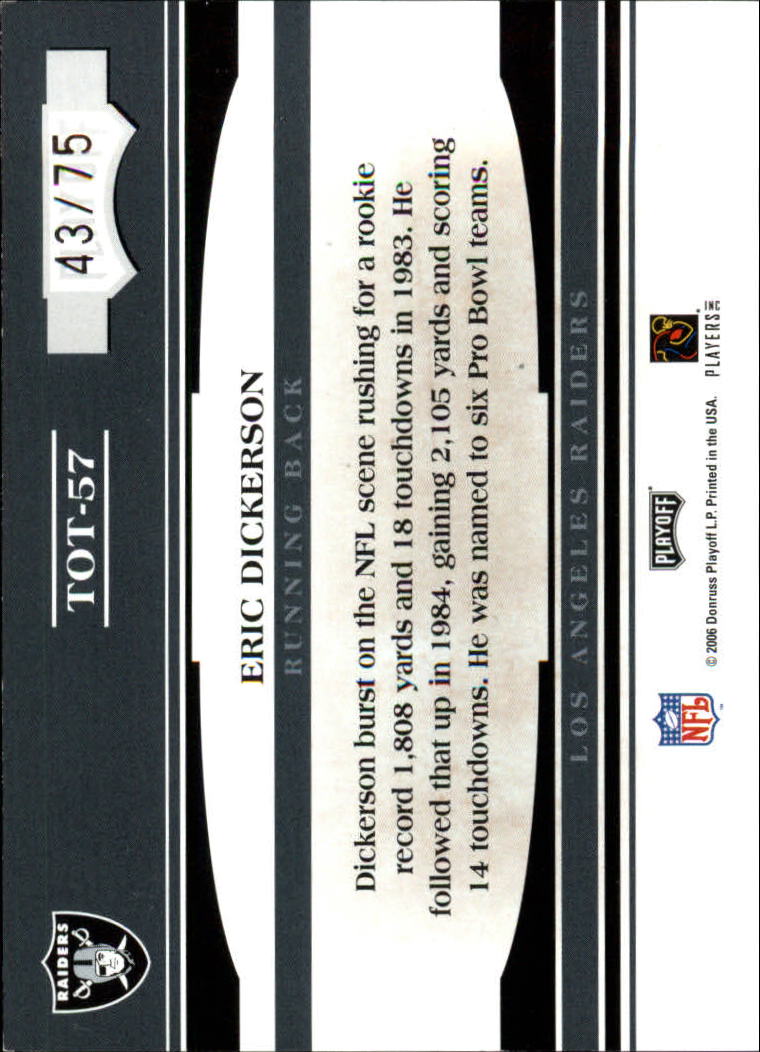 2006 Absolute Memorabilia Tools of the Trade Blue #57 Eric Dickerson