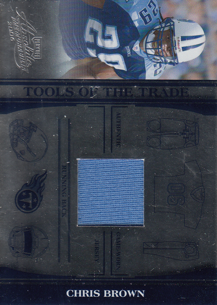 2006 Absolute Memorabilia Tools of the Trade Material Blue #32 Chris Brown