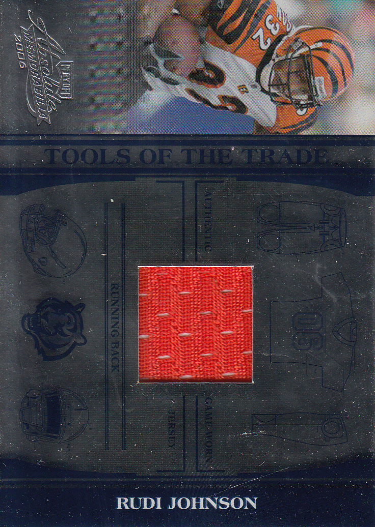 2006 Absolute Memorabilia Tools of the Trade Material Blue #120 Rudi Johnson