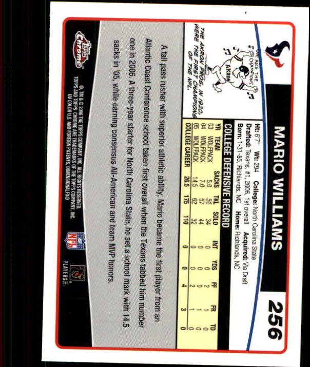 A0893- 2006 Topps Chrome FB Cards 251-275 +Inserts -You Pick- 15+ FREE US SHIP - Picture 89 of 317