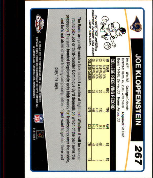 A0893- 2006 Topps Chrome FB Cards 251-275 +Inserts -You Pick- 15+ FREE US SHIP - Picture 77 of 317