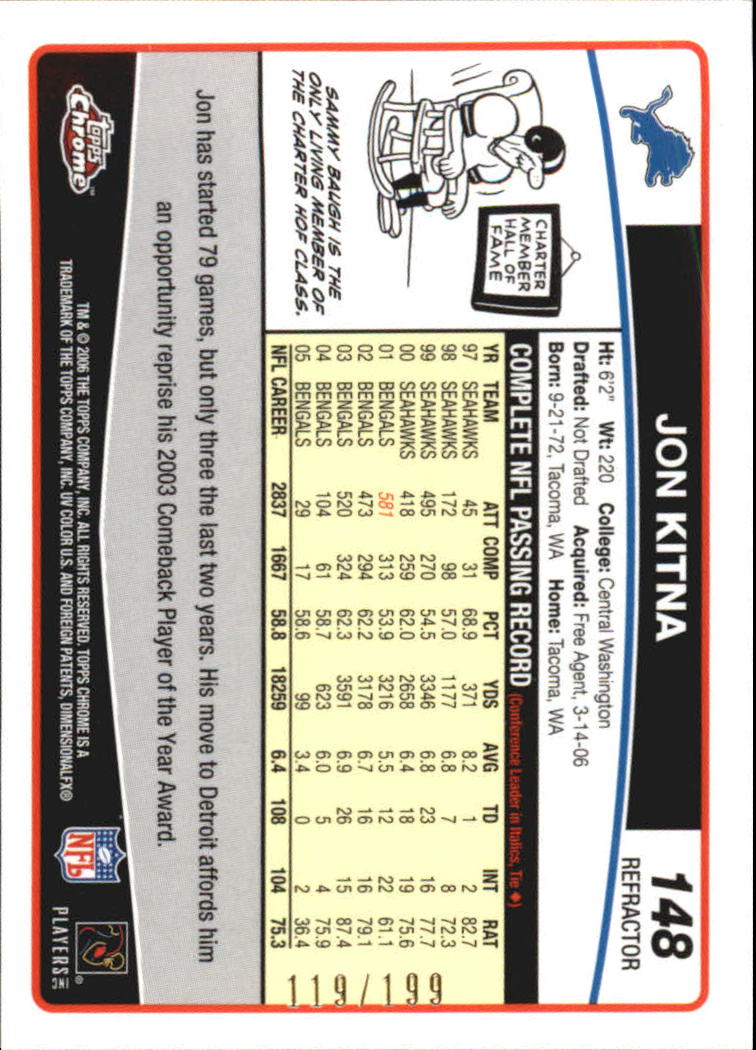 A0893- 2006 Topps Chrome FB Cards 251-275 +Inserts -You Pick- 15+ FREE US SHIP - Picture 290 of 317