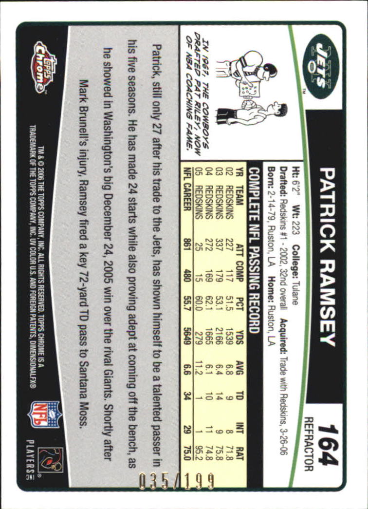 A0893- 2006 Topps Chrome FB Cards 251-275 +Inserts -You Pick- 15+ FREE US SHIP - Picture 308 of 317