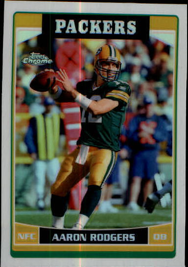 2006 Topps Chrome Refractors #14 Aaron Rodgers - NM-MT