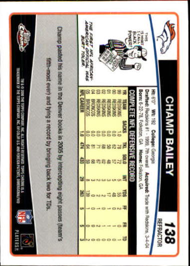 A0893- 2006 Topps Chrome FB Cards 251-275 +Inserts -You Pick- 15+ FREE US SHIP - Picture 205 of 317