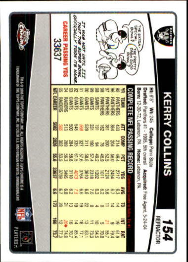 A0893- 2006 Topps Chrome FB Cards 251-275 +Inserts -You Pick- 15+ FREE US SHIP - Picture 105 of 317