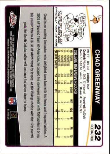 A0893- 2006 Topps Chrome FB Cards 251-275 +Inserts -You Pick- 15+ FREE US SHIP - Picture 311 of 317