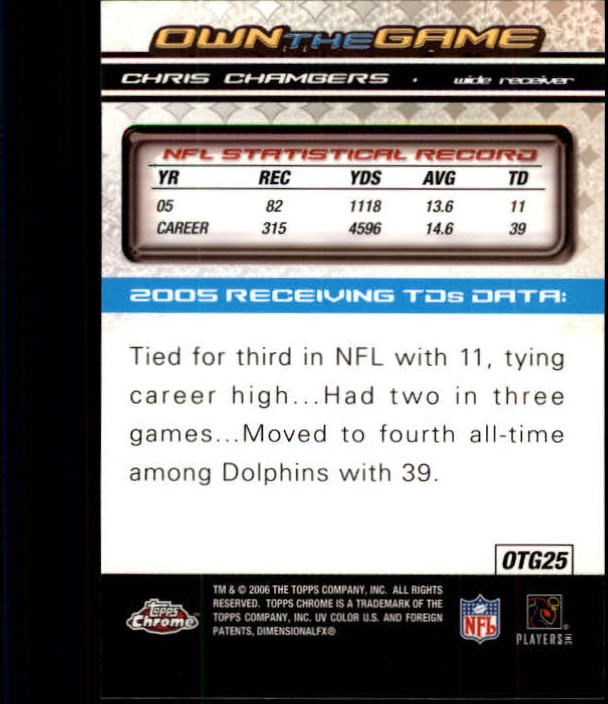 A0893- 2006 Topps Chrome FB Cards 251-275 +Inserts -You Pick- 15+ FREE US SHIP - Picture 25 of 317
