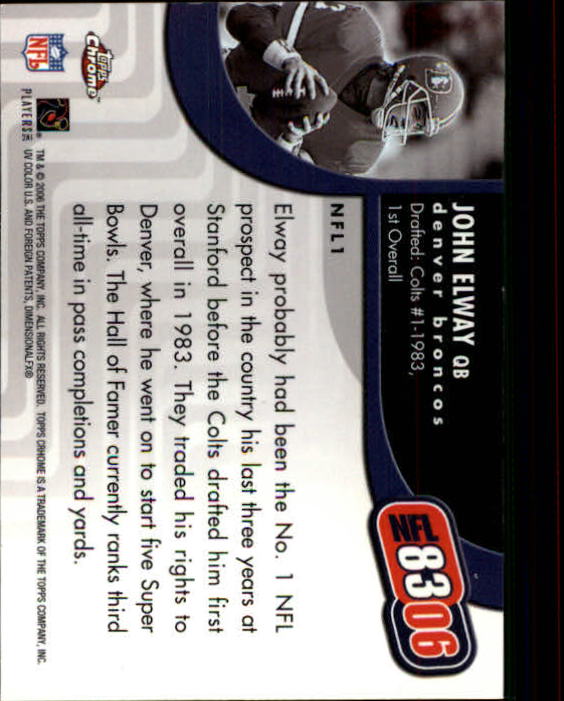 A0893- 2006 Topps Chrome FB Cards 251-275 +Inserts -You Pick- 15+ FREE US SHIP - Picture 292 of 317