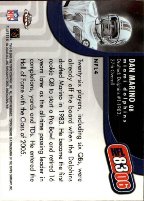 A0893- 2006 Topps Chrome FB Cards 251-275 +Inserts -You Pick- 15+ FREE US SHIP - Picture 306 of 317