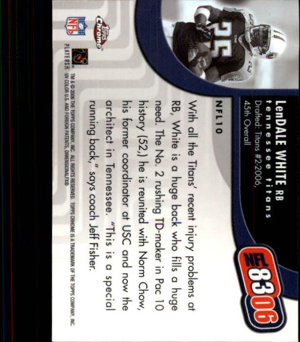 A0893- 2006 Topps Chrome FB Cards 251-275 +Inserts -You Pick- 15+ FREE US SHIP - Picture 7 of 317