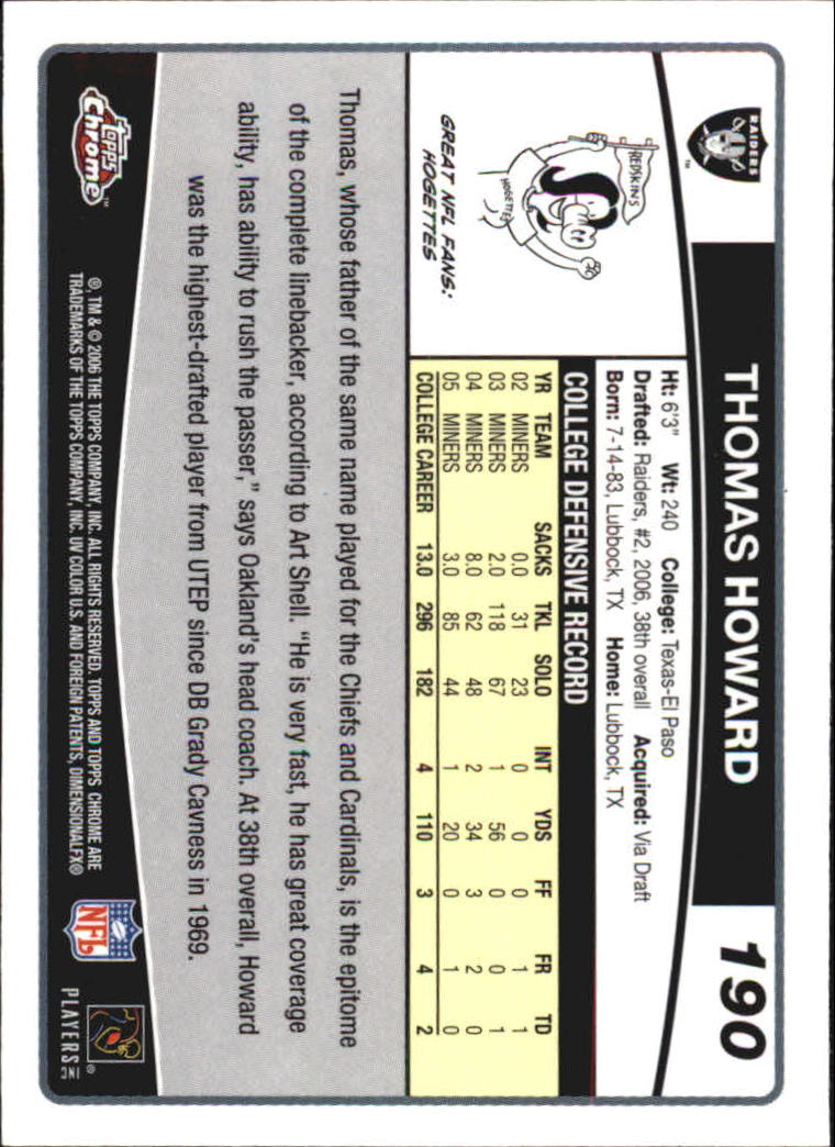 A0893- 2006 Topps Chrome FB Cards 251-275 +Inserts -You Pick- 15+ FREE US SHIP - Picture 113 of 317