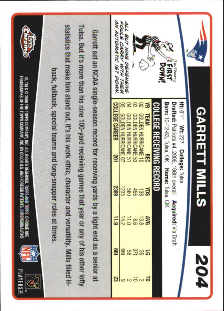 A0893- 2006 Topps Chrome FB Cards 251-275 +Inserts -You Pick- 15+ FREE US SHIP - Picture 229 of 317