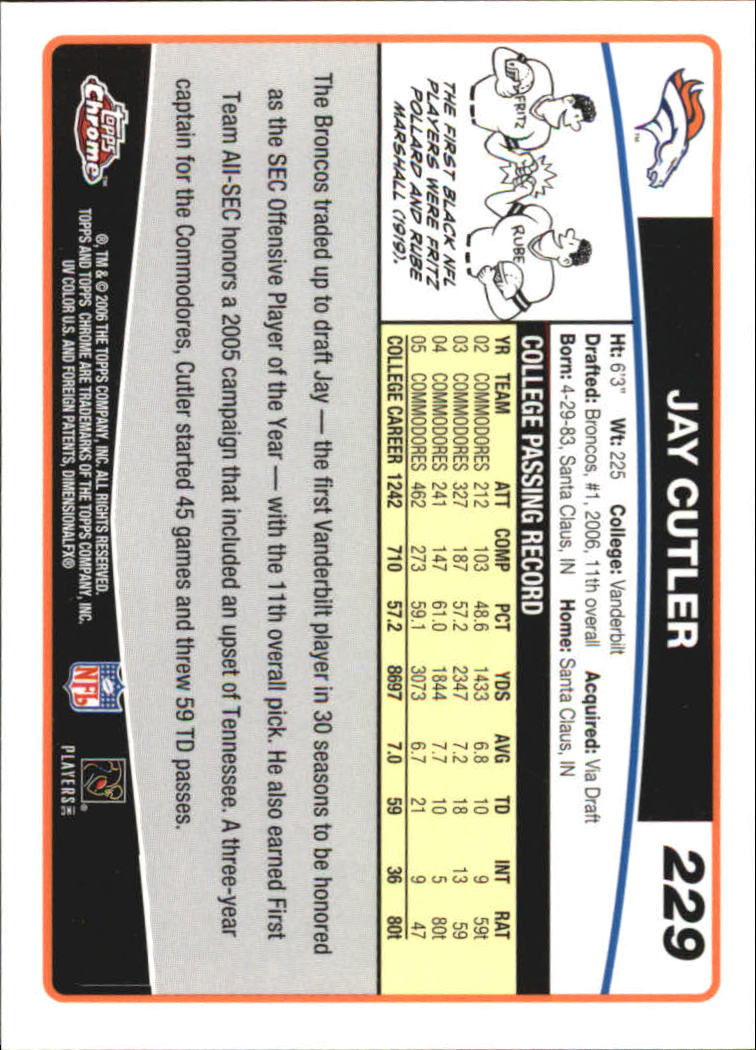 A0893- 2006 Topps Chrome FB Cards 251-275 +Inserts -You Pick- 15+ FREE US SHIP - Picture 243 of 317