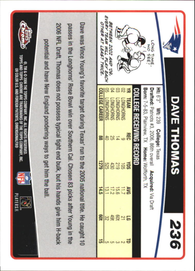 A0893- 2006 Topps Chrome FB Cards 251-275 +Inserts -You Pick- 15+ FREE US SHIP - Picture 145 of 317