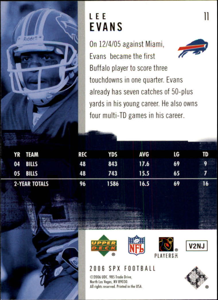 2006 SPx (Upper Deck) Football "Main Set" Cards #1 to #180 - Picture 23 of 231
