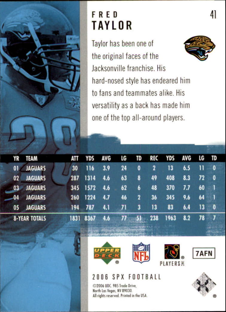 2006 SPx (Upper Deck) Football "Main Set" Cards #1 to #180 - Picture 83 of 231