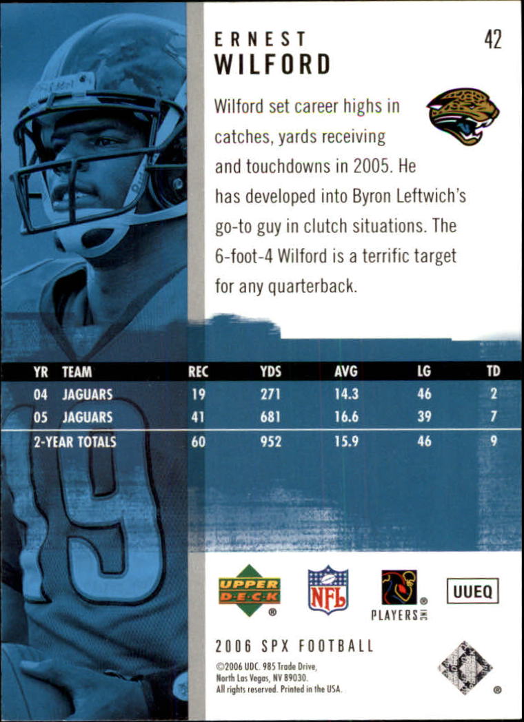 2006 SPx (Upper Deck) Football "Main Set" Cards #1 to #180 - Picture 85 of 231