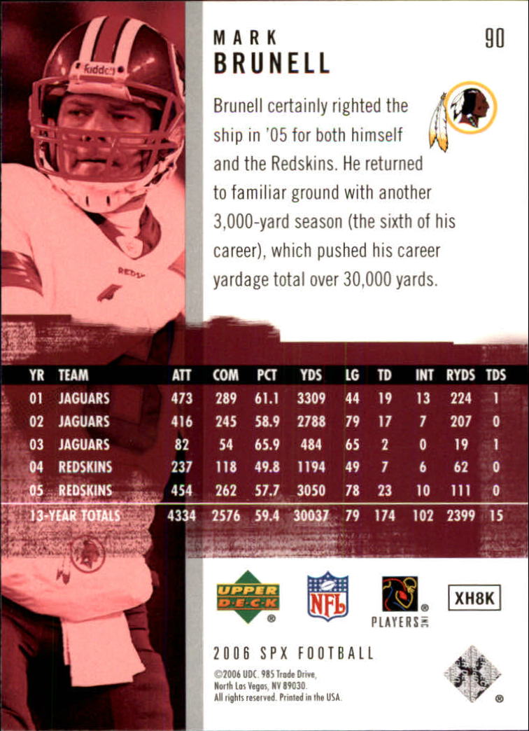 2006 SPx (Upper Deck) Football "Main Set" Cards #1 to #180 - Picture 181 of 231
