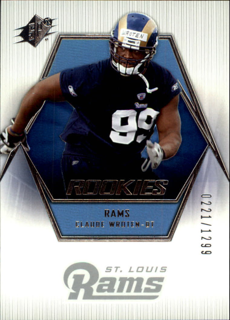 2006 SPx (Upper Deck) Football "Main Set" Cards #1 to #180 - Picture 184 of 231