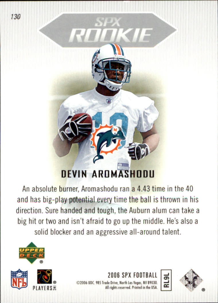2006 SPx (Upper Deck) Football "Main Set" Cards #1 to #180 - Picture 205 of 231