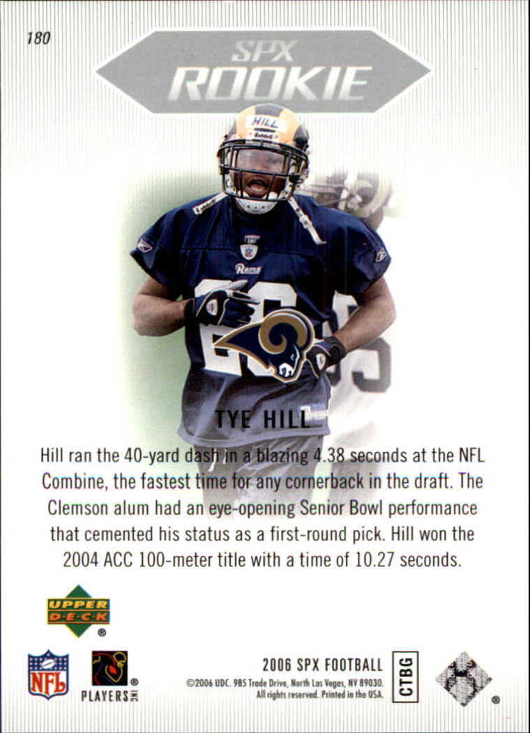 2006 SPx (Upper Deck) Football "Main Set" Cards #1 to #180 - Picture 231 of 231